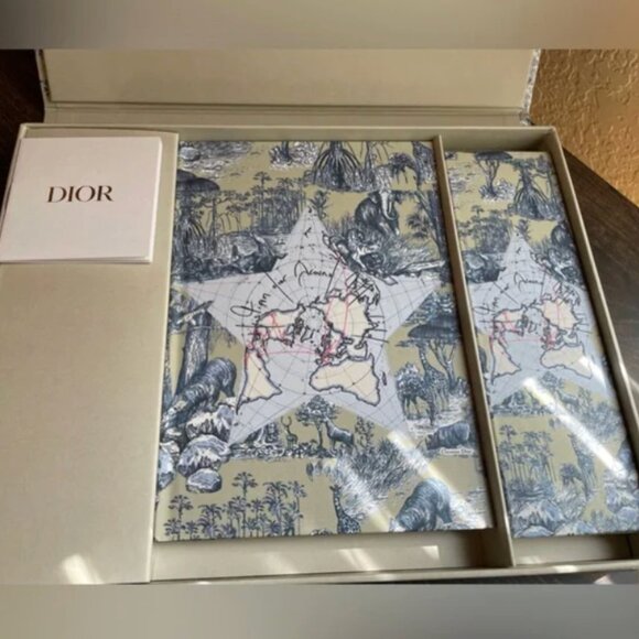 DIOR Gift Set Notebook Pencils Edition Around The World Stationary Set NIB - Picture 2 of 7